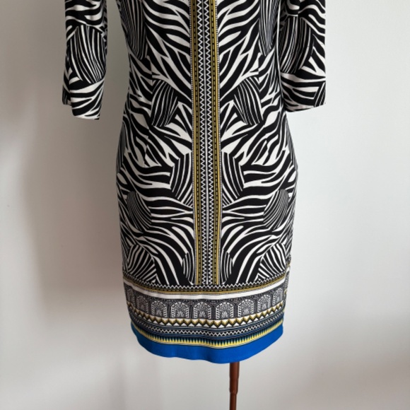 Laundry - Black and White Zebra Slip On Dress - Picture 11 of 14
